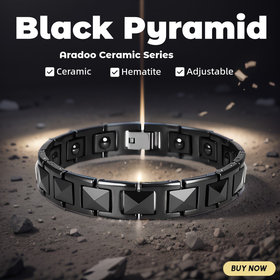 Meditation Headband Eeg - Pyramid Hitam Ceramic Beberapa Energi Gelang